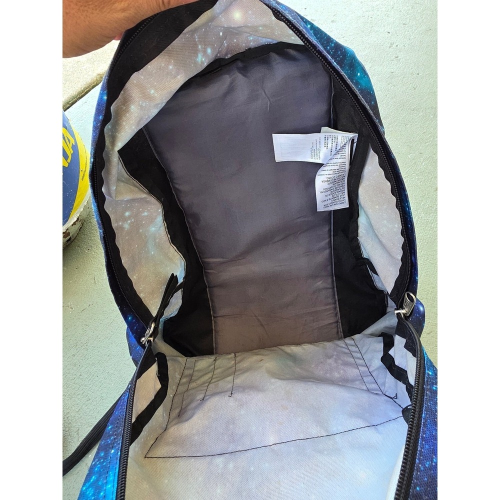 JanSport SuperBreak Backpack Blue Purple Galaxy Nebula Space Print School Bag E3 - Picture 10 of 16